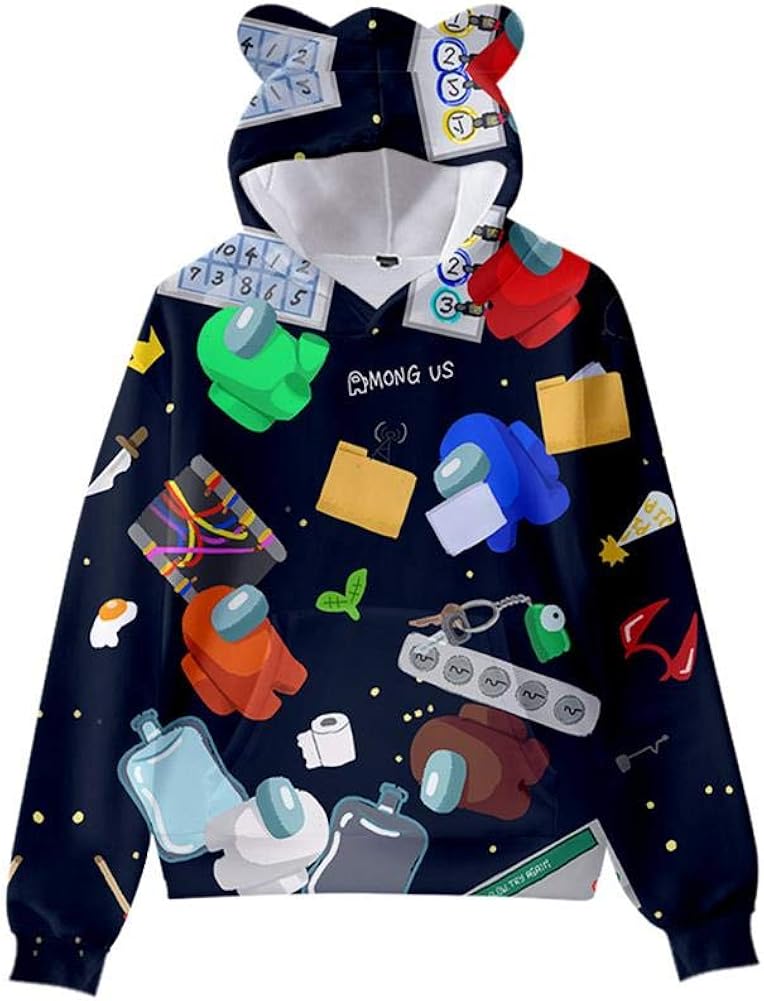 Fancy 3100cmAmong Us Hoodie Kids Among Us Sweaters for Girls Boys 90