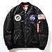 AVIDACE Mens Bomber Jacket Nylon with 3 Patches Patterns
