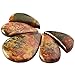 SUNYIK Teardrop Picasso Jasper Loose Bead,for Jewelry Making,Bar Shileds Stone 5Pcs/Set