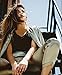 Clementine Apparel Women's Deep V Neck Tee (Pack of 3), Black/White/Warm Grey, Medium