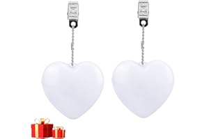 FIALAME 2Pcs Rechargeable Purse Light Handbag Light,2.8" LED Bag Lights for Purse with Automatic Sensor,Heart Shaped Lights for Inside Purse,Purse Must Haves Accessories for Women,Girls,Mother