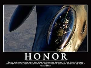 force air poster motivational fighter 18x24 honor jet quote amazon