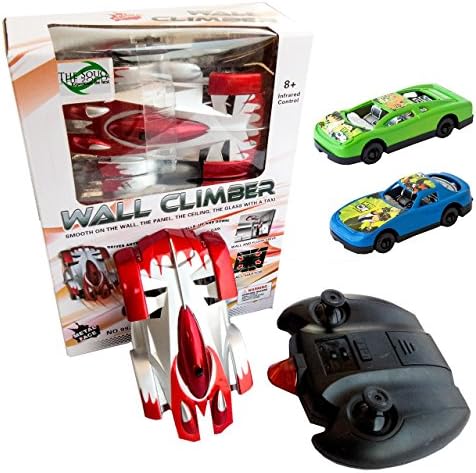 THE SOUQ Batman Anti Gravity Wall Climber Crawler Rechargeable Rc Ir Stunt Car Toy For Kids &amp; 2 Ben 10 Push Cars