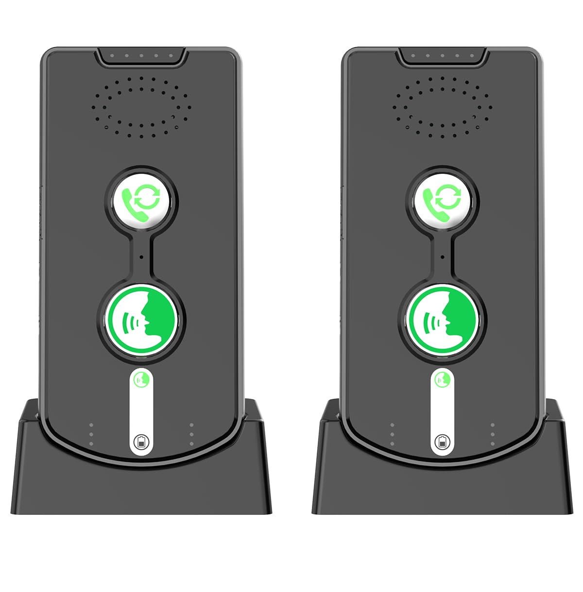 Photo 1 of 2 Way Intercom [2025 Upgrade], Wireless Intercom System for Home, Caregiver Pager Intercom for Elderly, 500m Range Real-time Business Room to Room Communication Intercoms Wireless -2 Pack