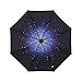gusuqing Cute Travel Umbrella Manually Foldable Rain Windproof Anti-UV Flower Umbrella for Easy Carrying