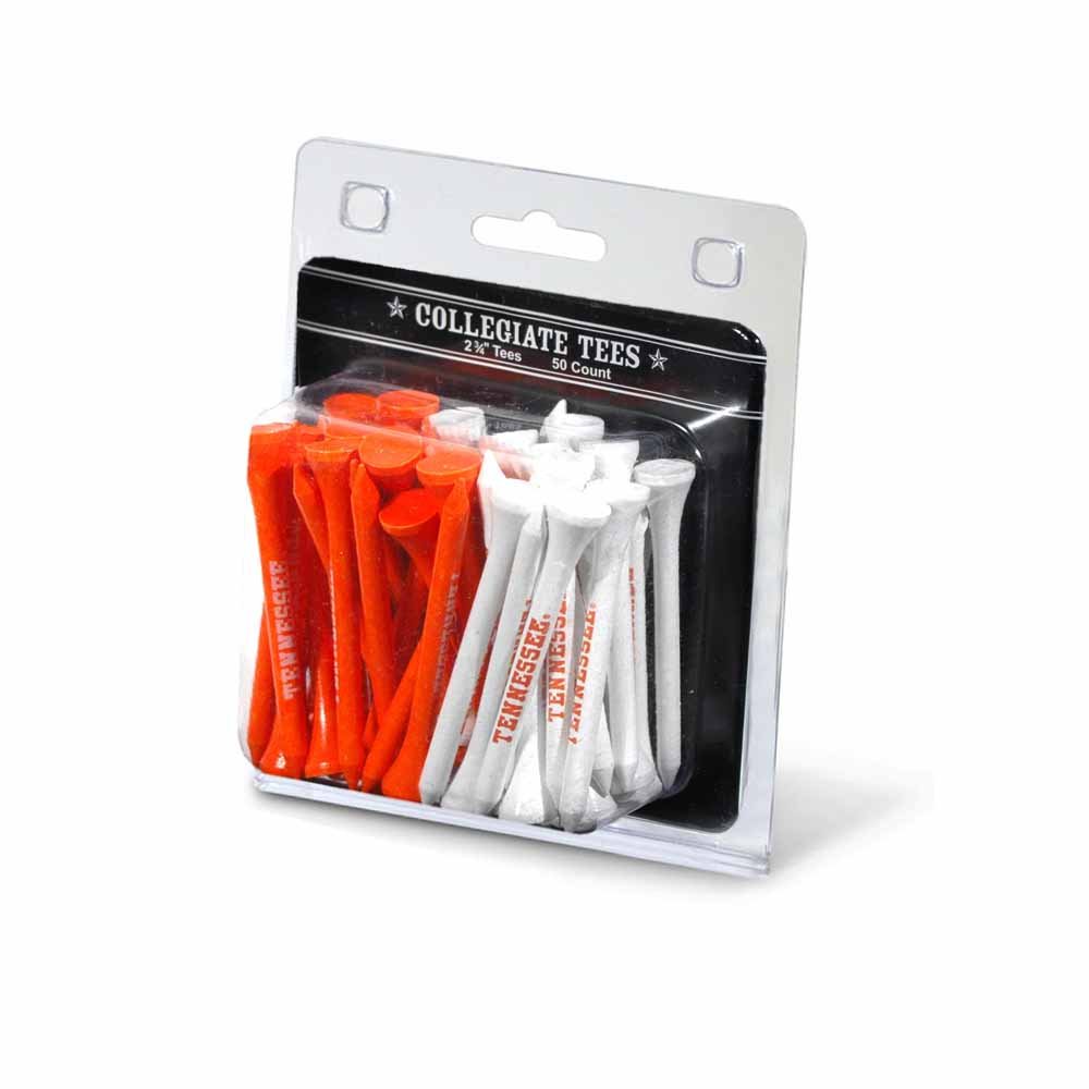Team Golf NCAA Tennessee Volunteers 2-3/4" Golf Tees, 50 Pack, Regulation Size, Multi Team Colors