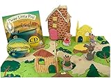Pockets of Learning Three Little Pigs Fabric Soft Play Set with Matching Pop-up Book and Read-Along CD for Toddlers and Children Cloth Activity Pretend Play Toy