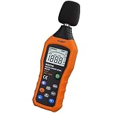 VLIKE LCD Digital Audio Decibel Meter Sound Level Meter Noise Level Meter Sound Monitor dB Meter Noise Measurement Measuring 30 dB to 130 dB A/C Mode (Batteries Not Include)