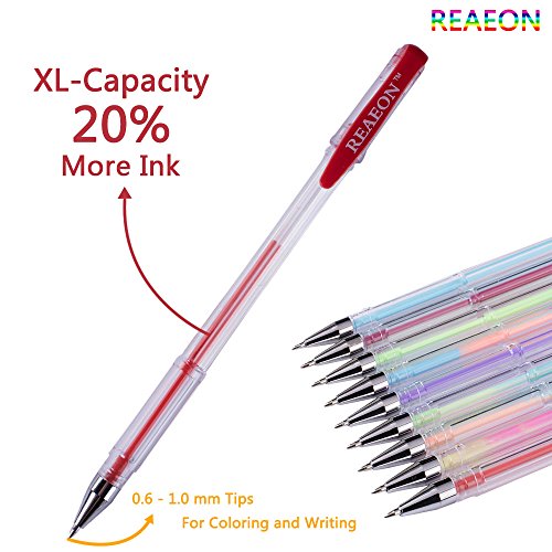 Reaeon 200 Gel Pens Coloring Set 100 Gel Pen plus Refills for Adults