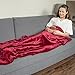 Catalonia Wine Colored Sherpa Throws Blanket, Valentine's Day Gift, Super Soft Comfy Fuzzy Plush Fleece Snuggle Blanket for TV Bed Sofa Couch Reversible Match Color All Seasons, 50