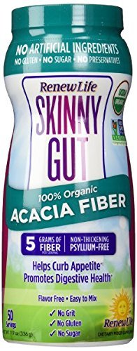 Renew Life Skinny Gut Organic Acacia Fiber Powder, 11.9 Ounce (Pack Of 2)