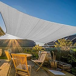 Artpuch Sun Shade Sail Canopy 6.5'x10' Gray Cover