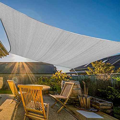 Artpuch Sun Shade Sail Canopy 6.5'x10' Gray Cover