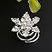 Yantu 10pcs Clear Crystal Snowflake Bridal Hair Pins Swirl Hair Twists Coils Spirals Hair Pin Clip Accessories