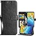LG Stylo 5 Case,LG Stylo 5 Wallet Case,LG Stylo 5+/Plus Case w/Screen Protector[2 Packs],PU Leather Magnetic Folio Flip Card Slots Holster for Men Women w/Strap/Kickstand Protective Phone Case-Black