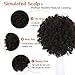DEYNGS Ponytail African American Short Afro Kinky Curly Wrap Synthetic Drawstring Puff Ponytail (2#)
