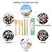 Bamboo Utensils Cutlery Set BEWBOW – Reusable Cutlery Travel Set – Eco-Friendly Wooden Silverware for Kids & Adults – Outdoor Portable Utensils with Case – Bamboo Spoon, Fork, Knife, Brush, Chopsticks