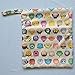 Wet Dry Bag Baby Cloth Diaper Nappy Bag Reusable with Two Zippered Pockets (Cartoon Head)
