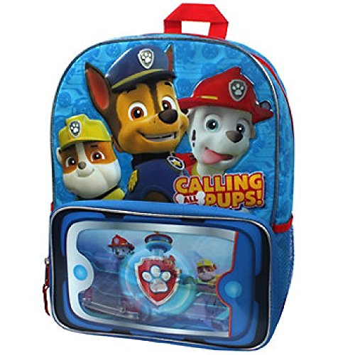 Nickelodeon boys  paw patrol pup pad 14" backpack, blue