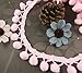 Yalulu 20 Yards Mini Triangle Pom Pom Trim Ball Fringe Ribbon Tassel DIY Sewing Lace for Clothing Curtain Pillow Accessory Decoration (Pink)