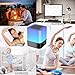 HOMPOT- Night Light Bluetooth Speaker, Touch Sensor Bedside Lamp Warm Light and Color Changing Alarm Clock, MP3 Player, USB, AUX, 4000mAh Battery Best Gift for Kids, Party, Bedroom, Outdoor.