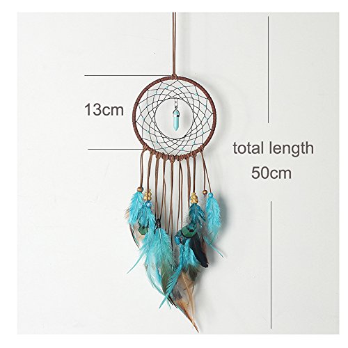 Dream Catcher for Kids Bedroom Decal Turquoise Stone Handmade Large Dreamcatcher