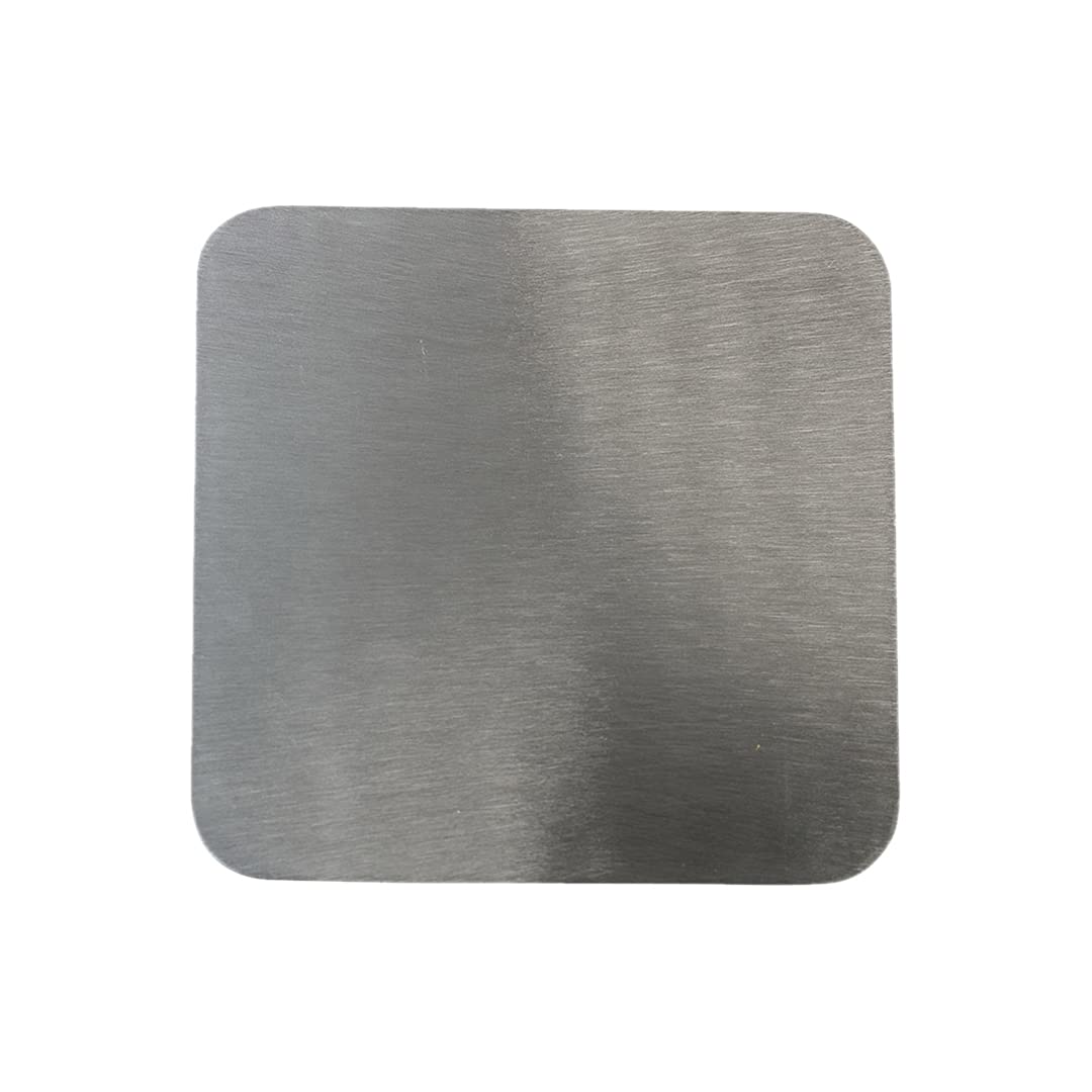 NKlaus plate stainless steel matt 14x14cm candle holder candle plate coaster table decoration 10879