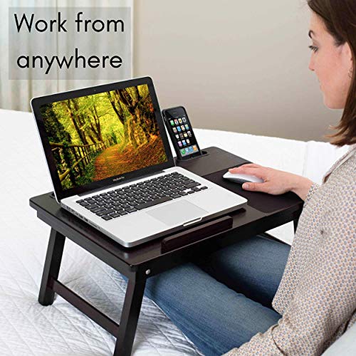 BirdRock Home MultiTasking Laptop Bed Tray with Storage Drawer Lap
