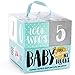 Premium Baby Monthly Milestone Age Photo Blocks | Girls and Boys | Double Wooden Set for Week, Month, Year Pictures, All Numbers 1-100 + Quotes | Unique Gift and Photo Sharing Prop