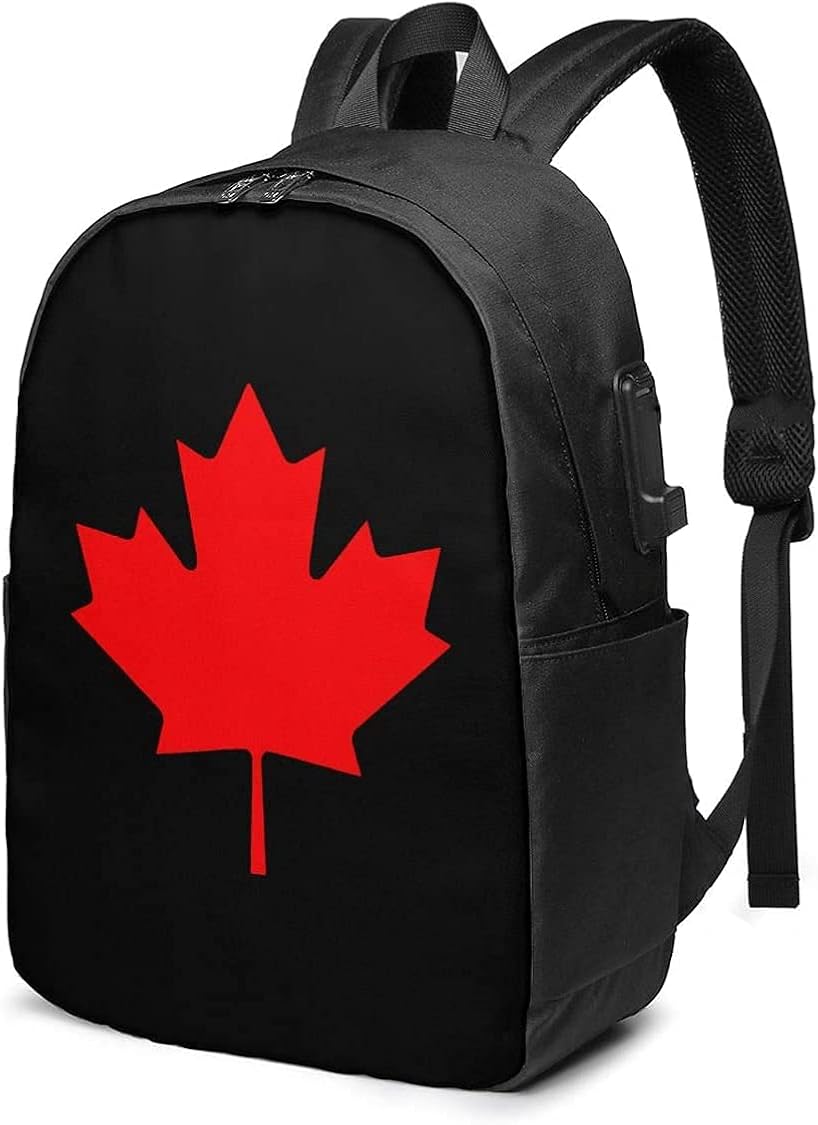 Canada Flag Travel Laptop Backpack College School Bag Casual Daypack