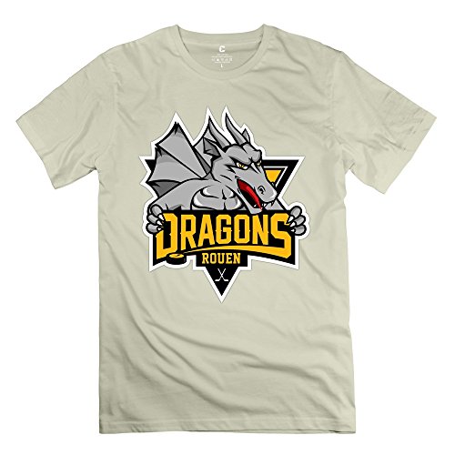WYMY Men's T-shirt Ice Hockey Dragons Pic1 Size XS Natural