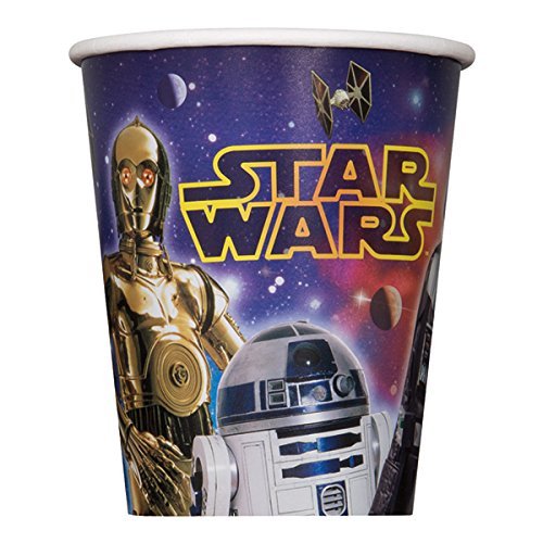 Star Wars Birthday Party Supplies Pack for 8 Guests Lunch Plates, Dessert Plates, Lunch