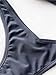 Verdusa Women's Sexy Triangle Bathing Two Pieces Swimsuit Bikini Set Navy S