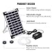 Solar Oxygen Air Fountain Pump, Solar Powered Watering Submersible Pump Kit with Aquarium Oxygen Pipe and Air Bubble Stone, Outdoor Oxygenator Aerator for Garden Fish Tank Pool Fishing Pond (5W)