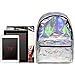 Zicac Girl's Sliver Holographic Laser Leather Backpack Travel Casual Daypack (Silver)