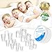 COOLKESI Anti Snoring Devices, Silicone Snore Stopper to Ease Breathing, Set of 8 Nose Vents as Snoring Solution, Comfortable & Effective Stop Snoring Sleep Aid Mute Nasal Dilators for Adult & Kids