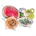 Silicone Stretch Lids, PYRUS 6 Pack with Various Sizes Reusable Kitchen Gadget, Dishwasher and Freezer Safe, Preserve Food