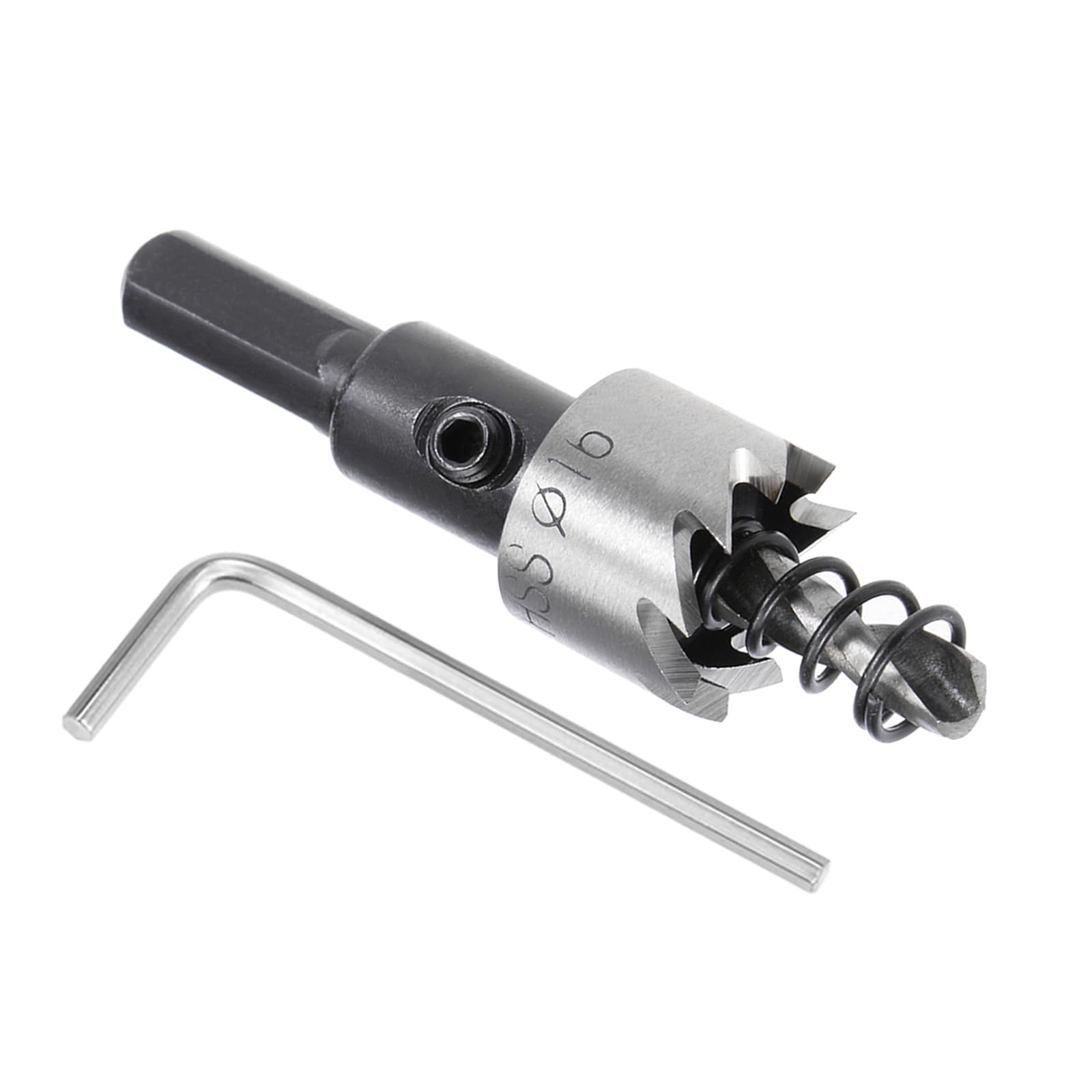 Kozelo 1pcs Hole Saw - [16mm] HSS (High Speed Steel) Drill Bit Hole Cutter for Stainless Steel Aluminum Metal Wood Plastic Use, Triangular Shank