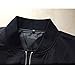 MCCKLE Men`s Zip Hip Hop Varsity Baseball Bomber jacket Black