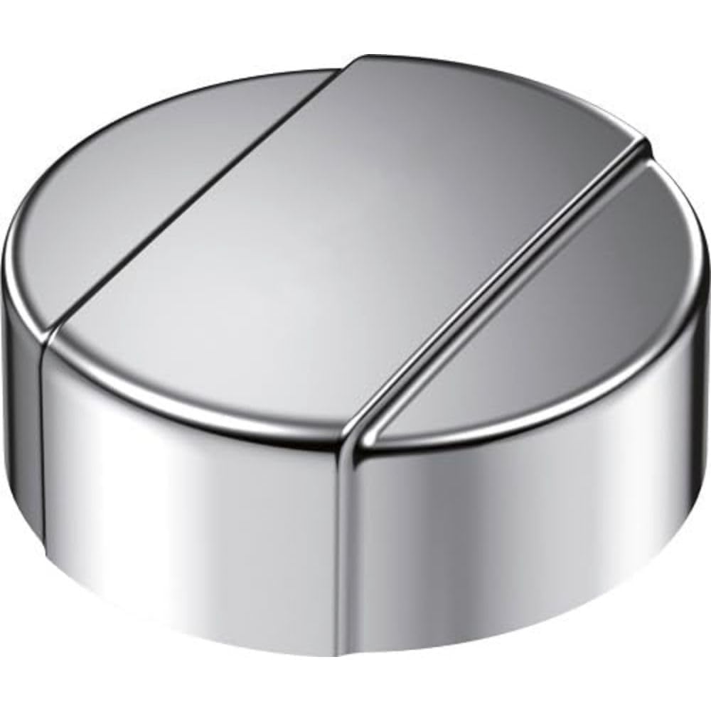 BLANCO Drehbetätigung Chrome Round | Required Hole: 35 mm | Suitable for All BLANCO Sinks | for Opening and Closing The Waste | Matches All Chrome-Coloured taps