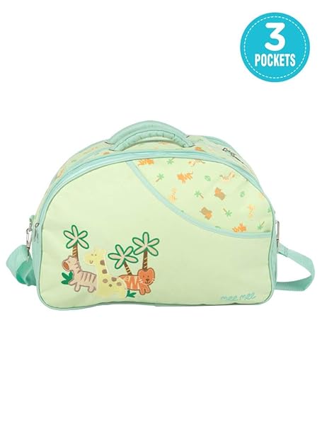 Mee Mee Diaper Bag (With Removable Shoulder Straps, Green)