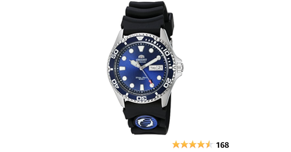 Orient Men's 'Ray II Rubber' Japanese Automatic Stainless Steel Diving  Watch, Color:Silver-Toned (Model: FAA02008D9): Buy Online at Best Price in  UAE - Amazon.ae