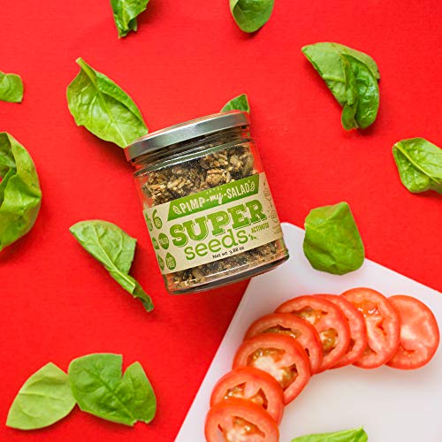 PIMP MY SALAD, Vegan Salad Toppers, and Flavor Boosters | Dairy-Free, Paleo, Gluten-Free Healthy Snacks and Toppings | Super Seeds | Pantry Jar | 3.88 oz - Thumbnail 6