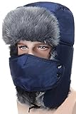 Odema Unisex Extra-thick Plush Men Winter Trapper Trooper Hunting Ushanka Ear Flap Hat