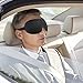 Eye Mask 2 Pack Eyeshade for Sleeping 3D Contoured Shape Lightweight & Comfortable Good Night Eye Masks for Women, Men, for Travel, Nap, Shift Work (Black & Blue)