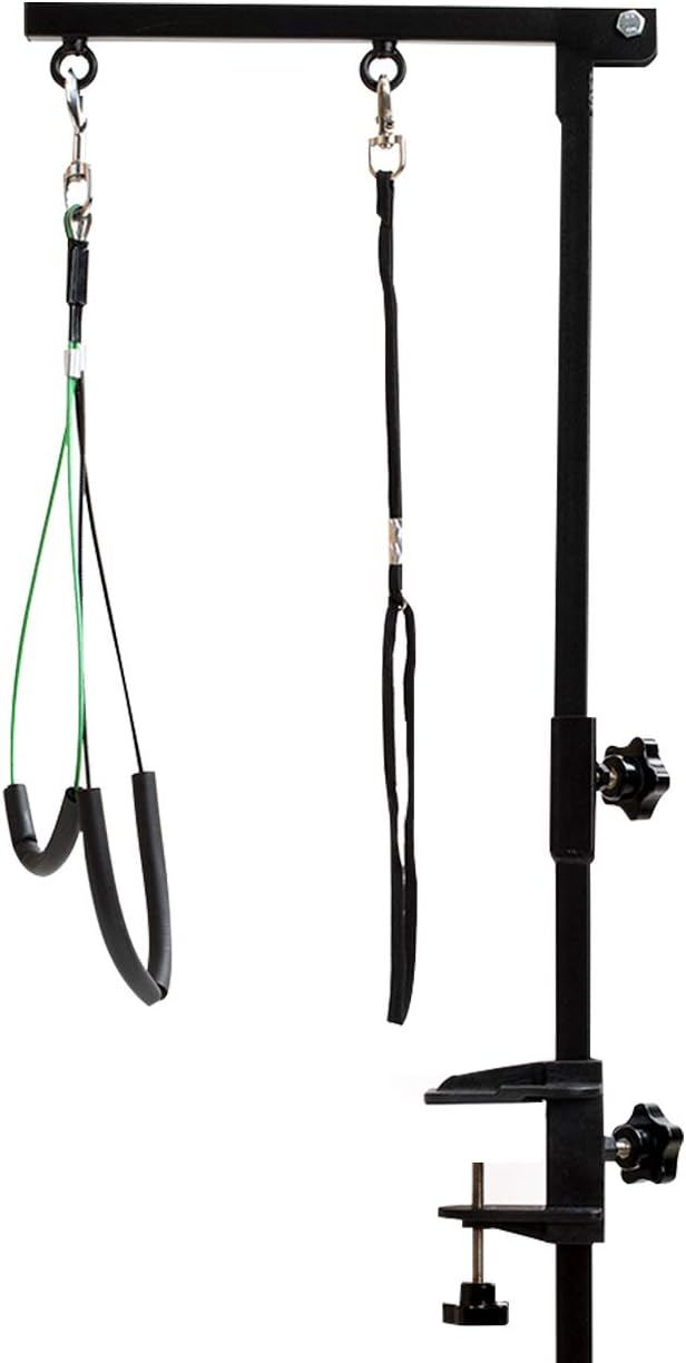 CHAOLUN Foldable Pet Dog Grooming Arm with Clamp, Loop Noose, No Sit Haunch Holder for Medium & Small Pets, Pet Grooming Tool 35.5" Adjustable Arm