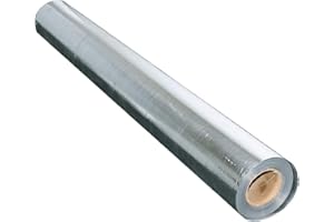 ANT ENTERPRISES US Energy Products 250 sqft (4ft x 62.5ft) Aluminum Foil Barrier Insulation Sauna Non Perforated Solid 8 Mil Reinforced Aluminum Vapor Barrier.
