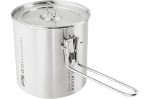 GSI Outdoors Glacier Stainless 1.1 L Boiler for Ultralight Backpacking and Camping