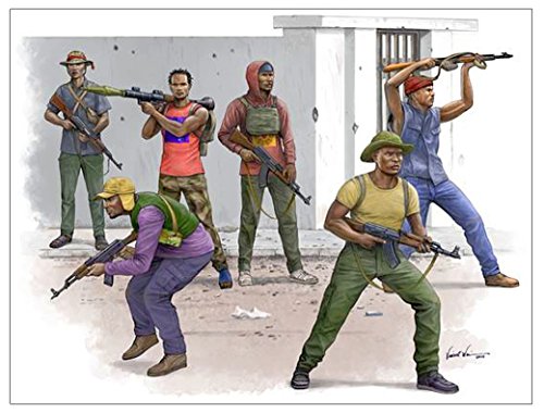TRP00438 1:35 Trumpeter African Freedom Fighters Figure Set (6 figures) [MODEL BUILDING KIT]
