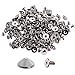 100pcs Cone Spikes Screwback Studs DIY Craft Cool Rivets Punk Stud Flat Cone Style 10x5mm 3/8